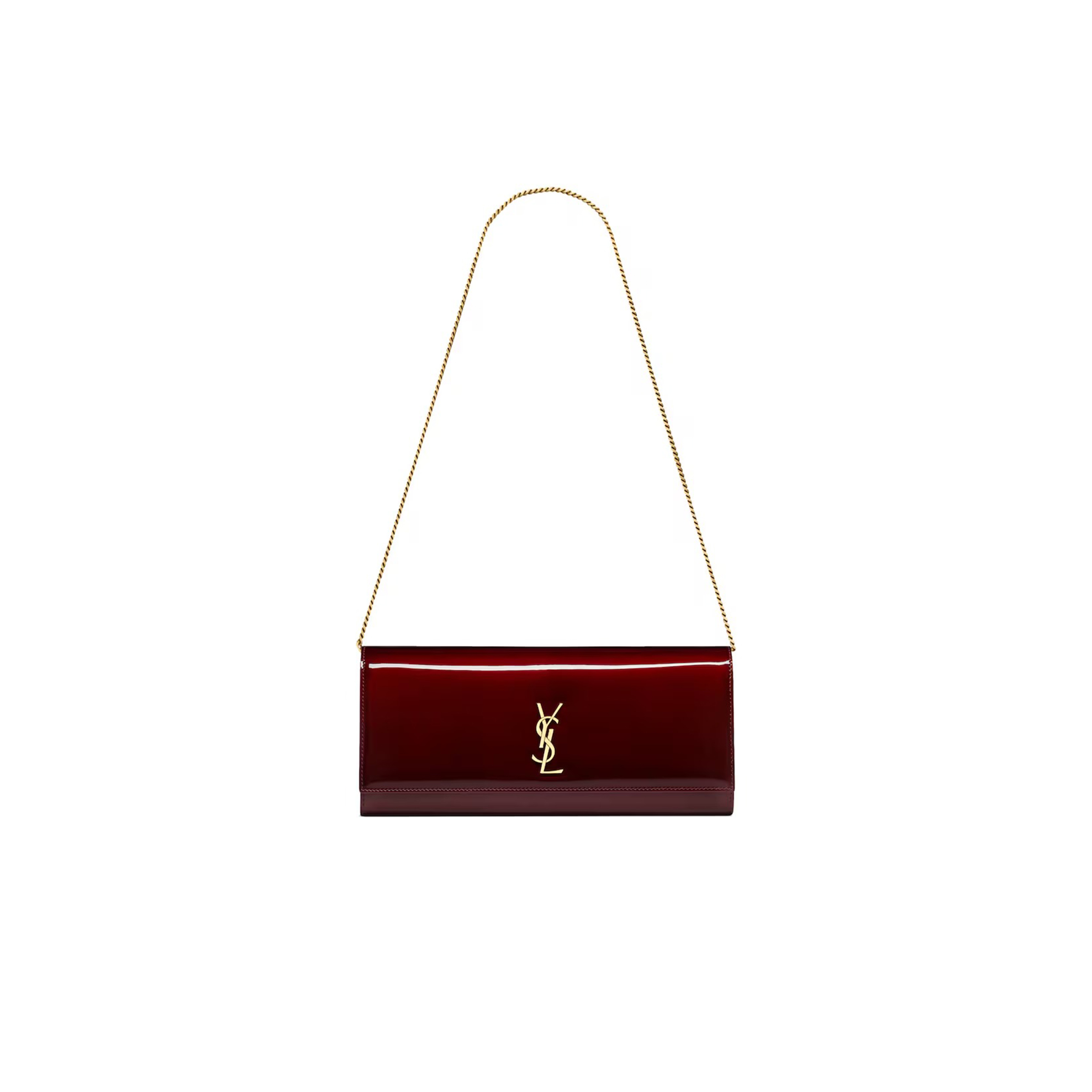 YSL KATE PATENT-LEATHER CLUTCH (28*12*4cm)